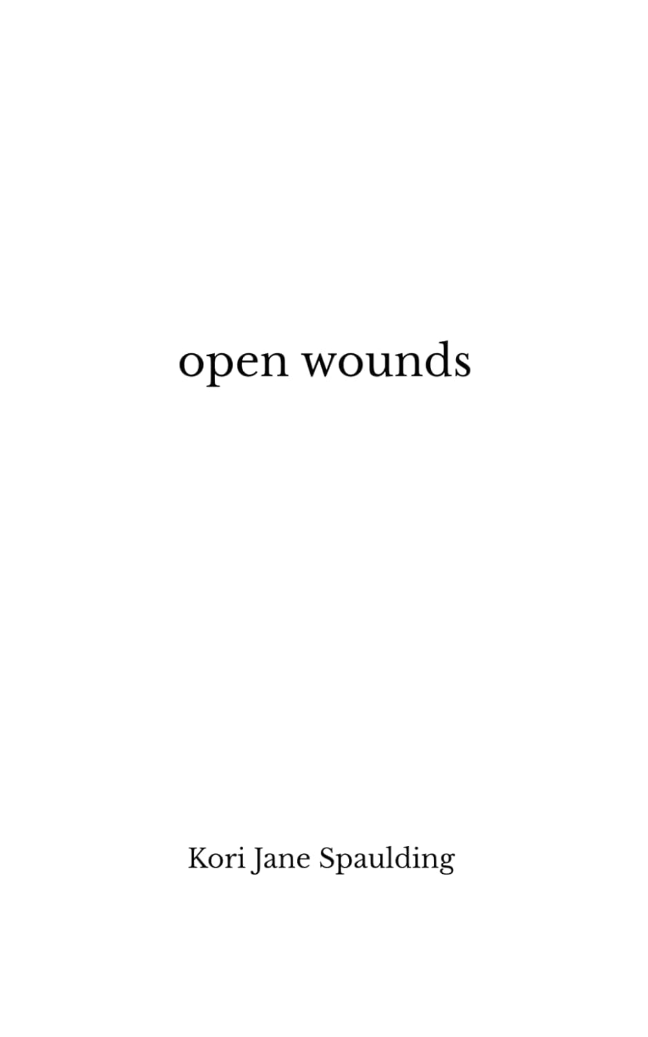 Open Wounds